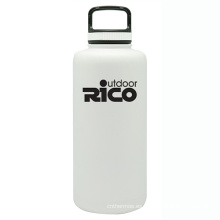 Deportes de vacío de acero inoxidable durable botella blanco 64oz